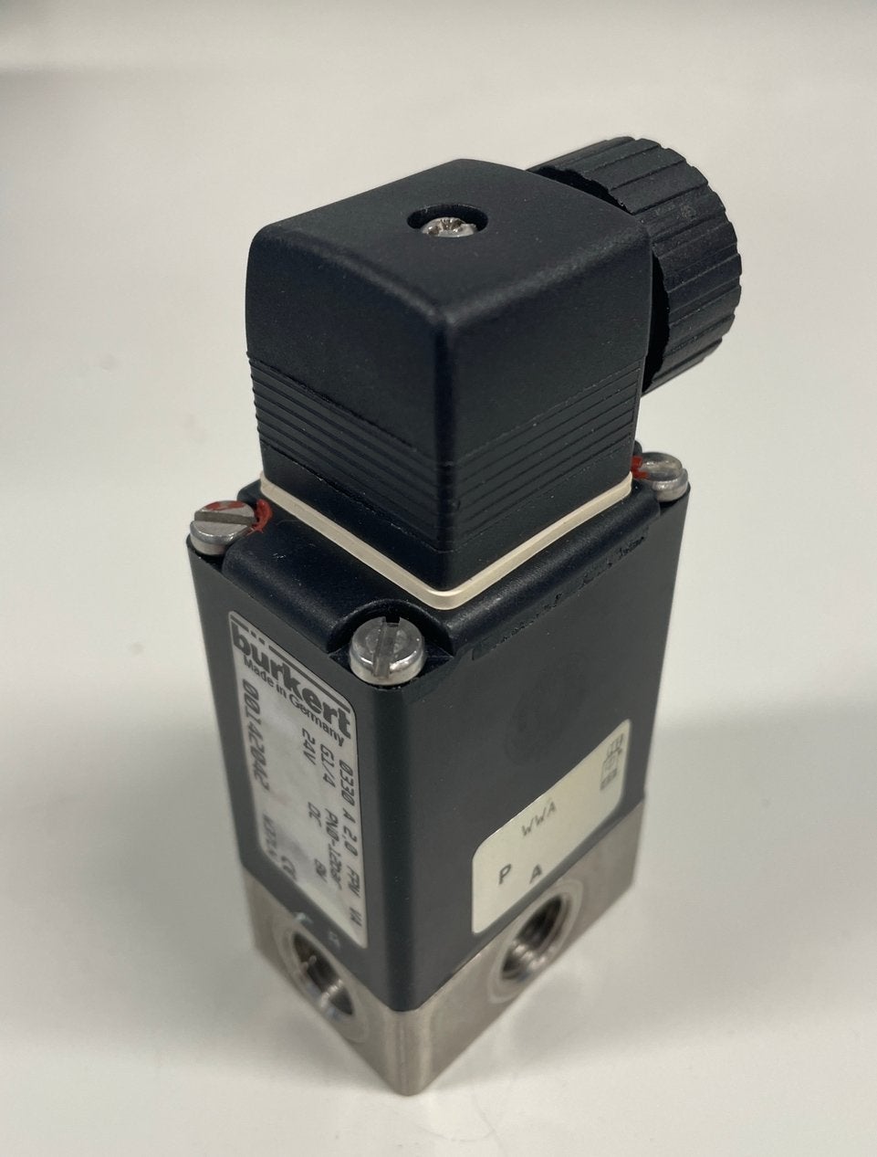 Burkert 3 weg RVS  magneetklep solenoid valve ventiel, Ophalen of Verzenden, Gebruikt