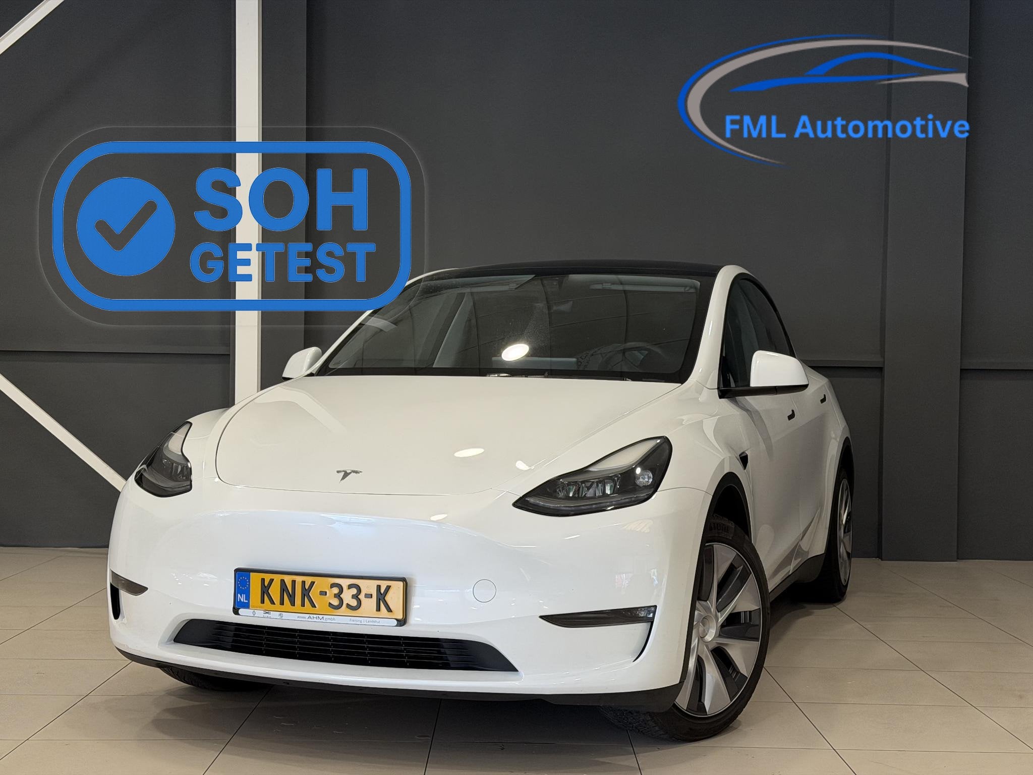 Tesla Model Y Long Range AWD 75 kWh | SOH 91% |, Auto's, Automaat, Stof, Gebruikt, 495 min