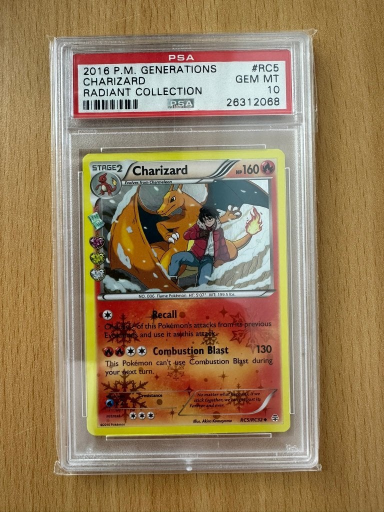 Generations - Charizard Radiant Collection PSA 10, Ophalen of Verzenden, Nieuw, Losse kaart