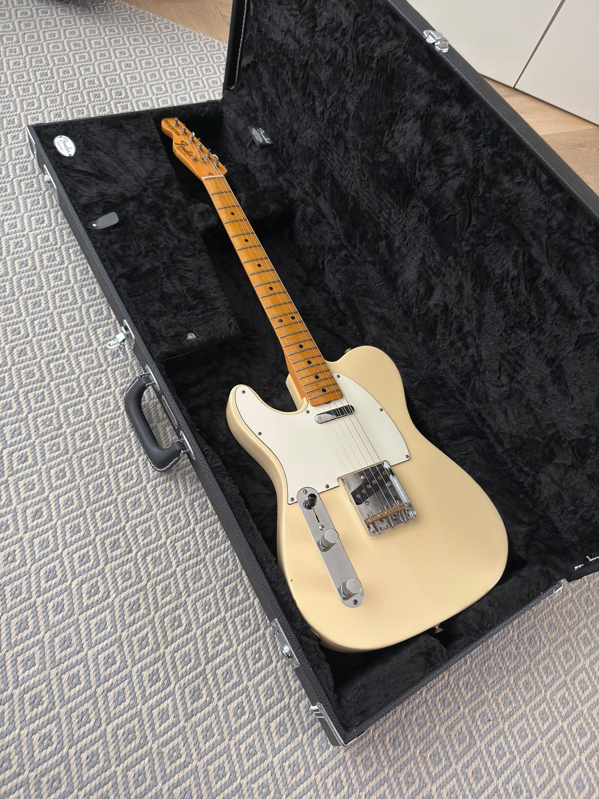 Fender Telecaster 1977 Olympic White linkshandig, Ophalen of Verzenden, Solid body, Fender