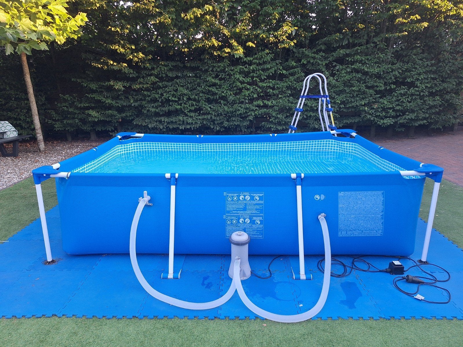 Intex Zwembad 3x2x0.75m met filterpomp en afdekzeil, Ophalen