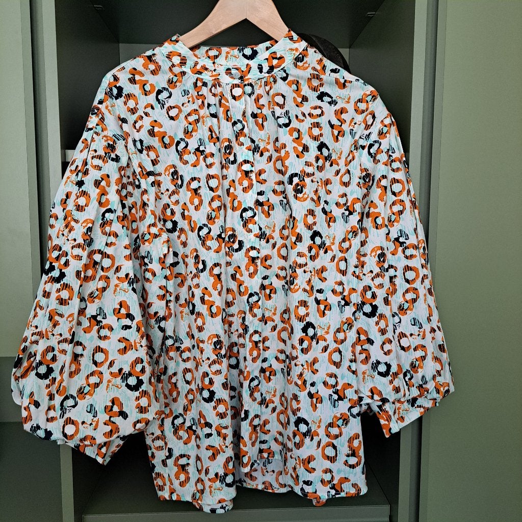 Kleurige POM Amsterdam blouse maat 42/44, Meerkleurig, Maat 42/44 (L), Ophalen of Verzenden, Zo goed als nieuw
