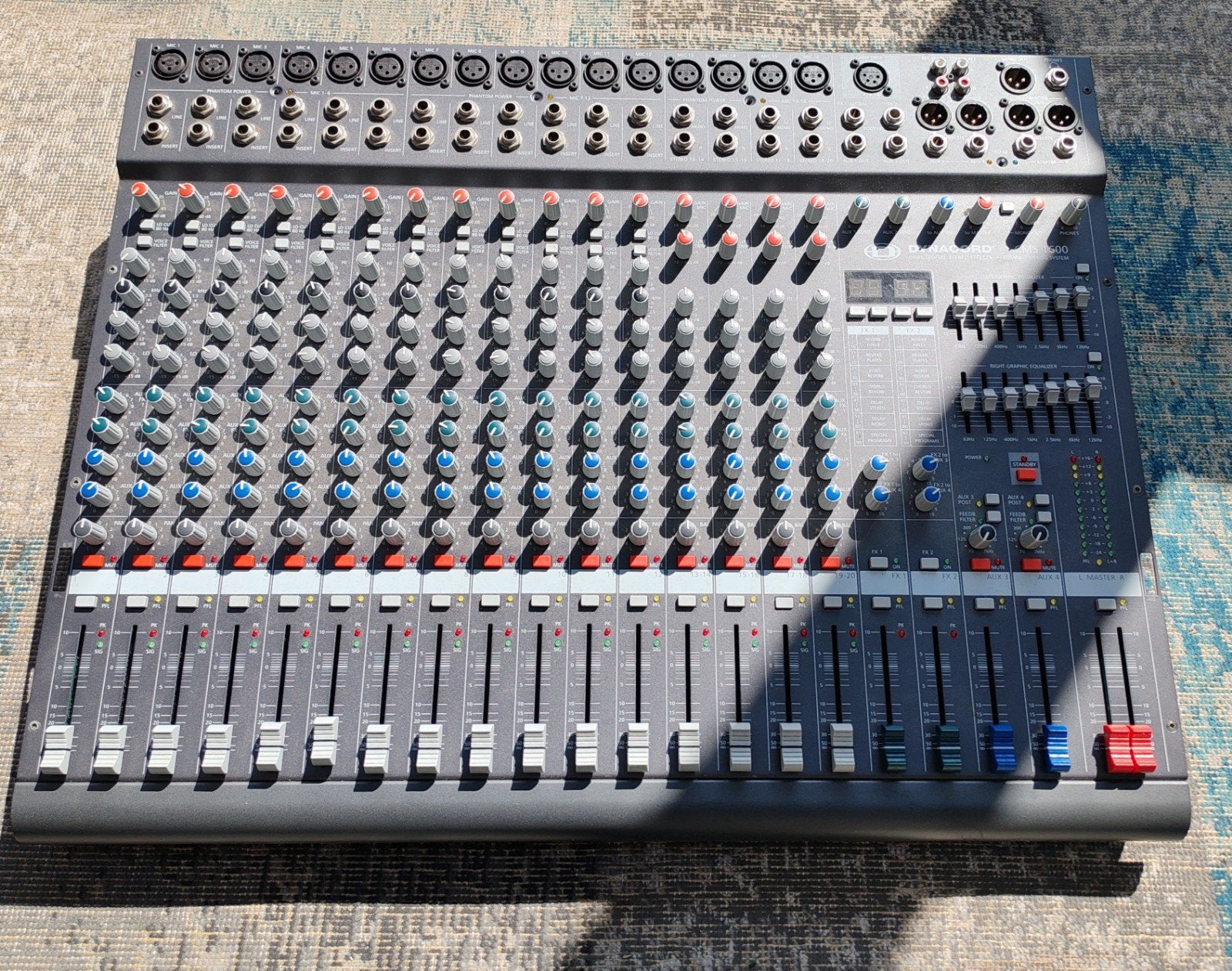 Dynacord CMS 1600 Mengtafel, 16 kanaals, Muziek en Instrumenten, Mengpanelen, Ophalen, Zo goed als nieuw, 10 tot 20 kanalen