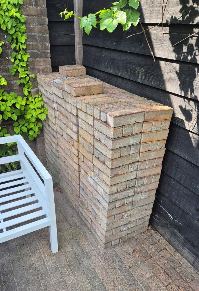 Gebruikte gekleurde betonklinkers - ca. 8m², Ophalen, Gebruikt, Klinkers, 5 tot 10 m²