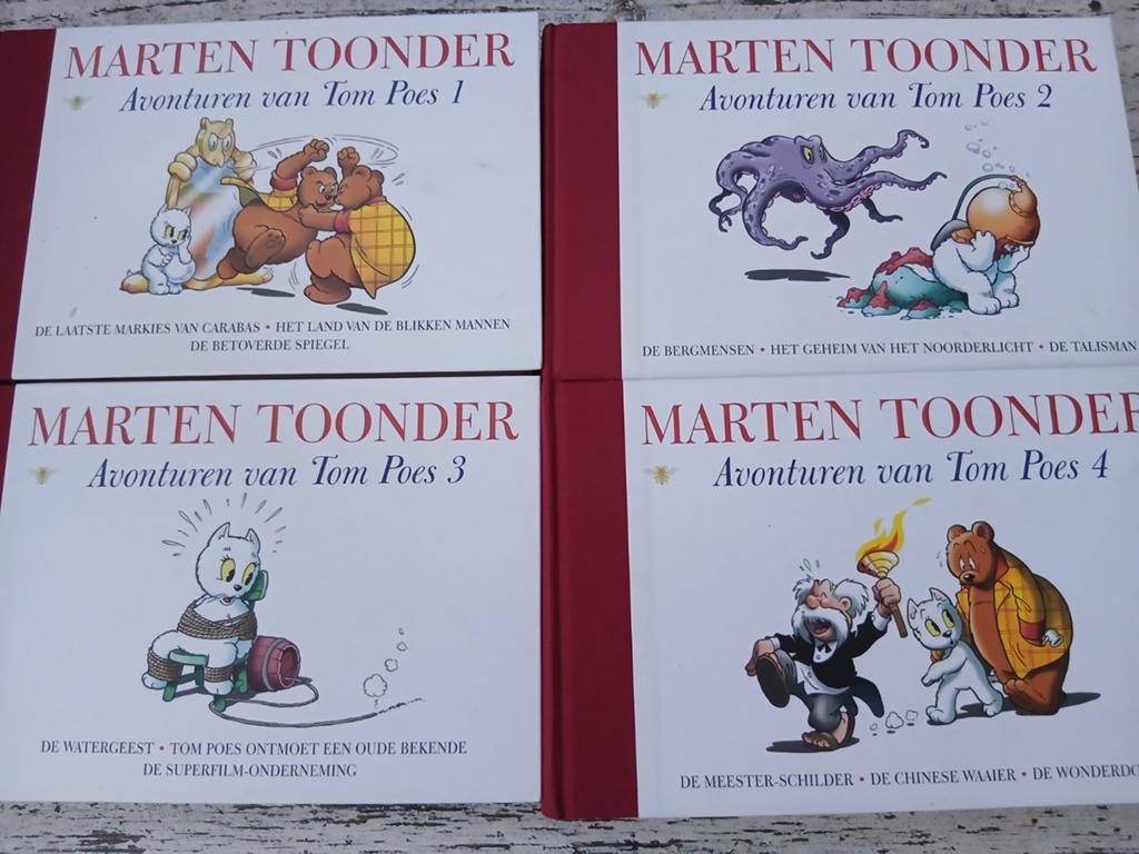 De avonturen van Tom Poes Hardcover dl 1 t/m 4 in nieuwstaat, Boeken, Stripboeken, Complete serie of reeks, Ophalen of Verzenden