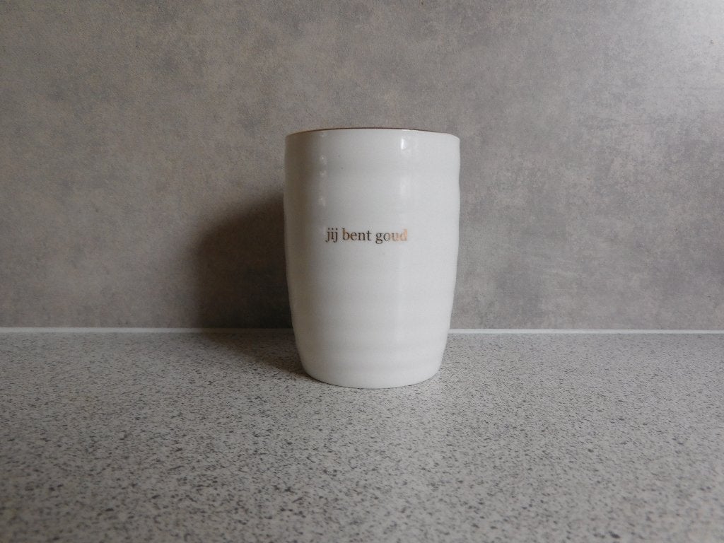 Zusss Mok 'Jij bent goud' - 180 ml, 9,5x8 cm, Overige merken, Keramiek, Nieuw, Modern