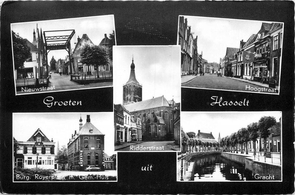 378-338-049 Hasselt Groeten uit, Verzamelen, Ansichtkaarten | Nederland, Verzenden, Voor 1920, Overijssel