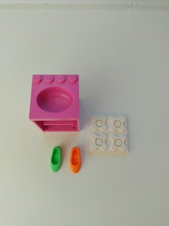 Lego Scala onderdelen schoenen plaat wasbak, Gebruikt, Overige thema's, Lego, Ophalen of Verzenden