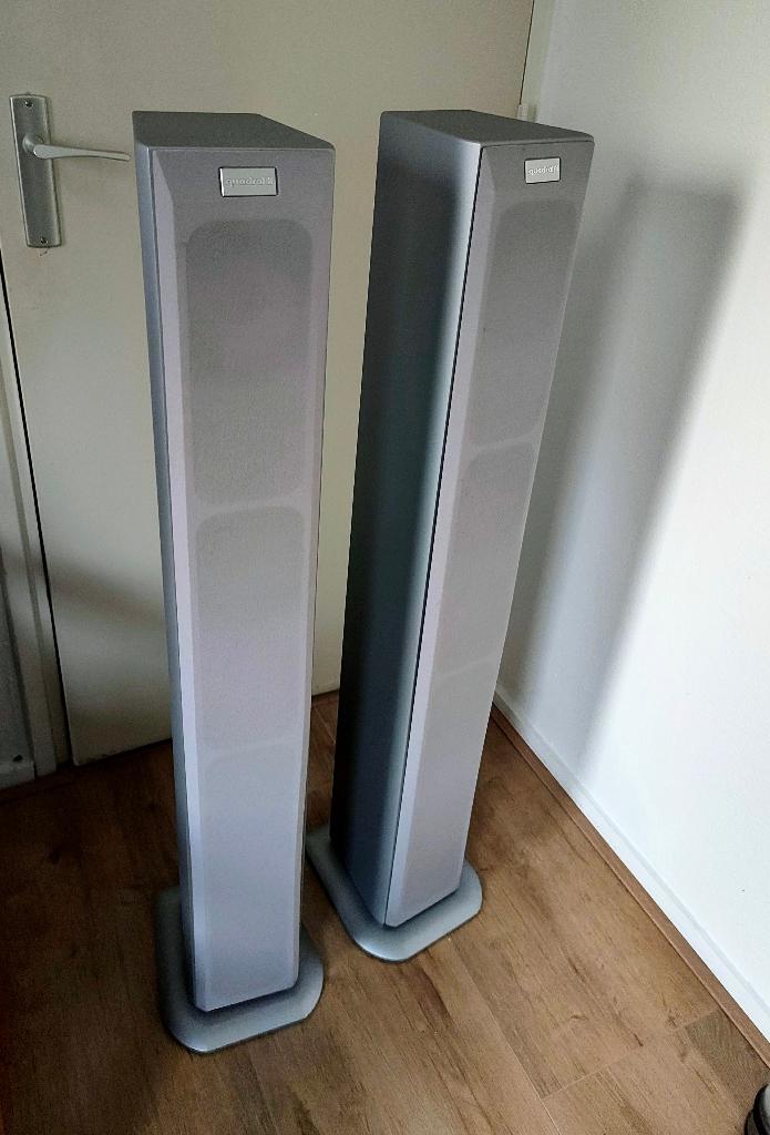 Quadral Ascent 850 zuil luidsprekers, Gebruikt, 120 watt of meer, Front, Rear of Stereo speakers, Ophalen