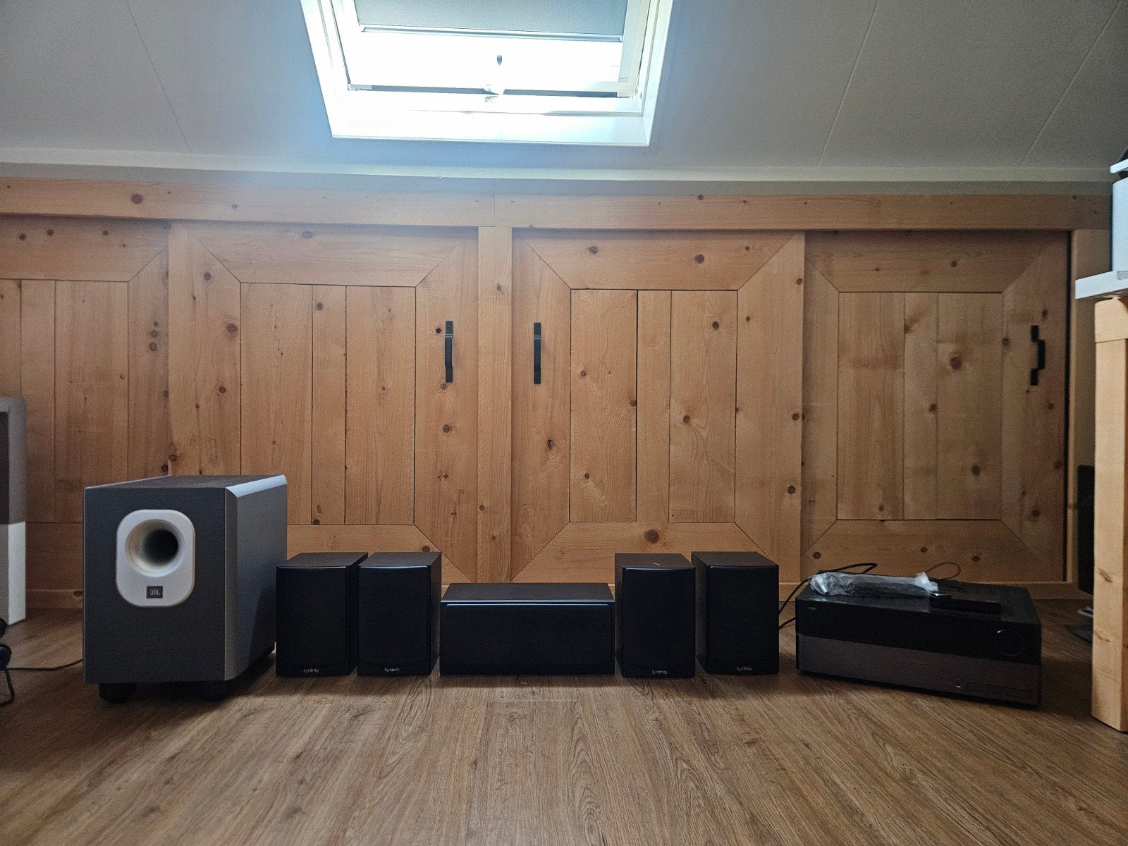 Harman/Kardon AVR 155 Home Cinema Set met Infinity Speakers, Gebruikt, 70 watt of meer, 5.1-systeem, Overige spelers
