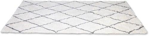 Vloerkleed / Karpet Brinker Rhombus White Grey 200x290cm, Handgeweven, Ophalen of Verzenden, 200 cm of meer, Grijs