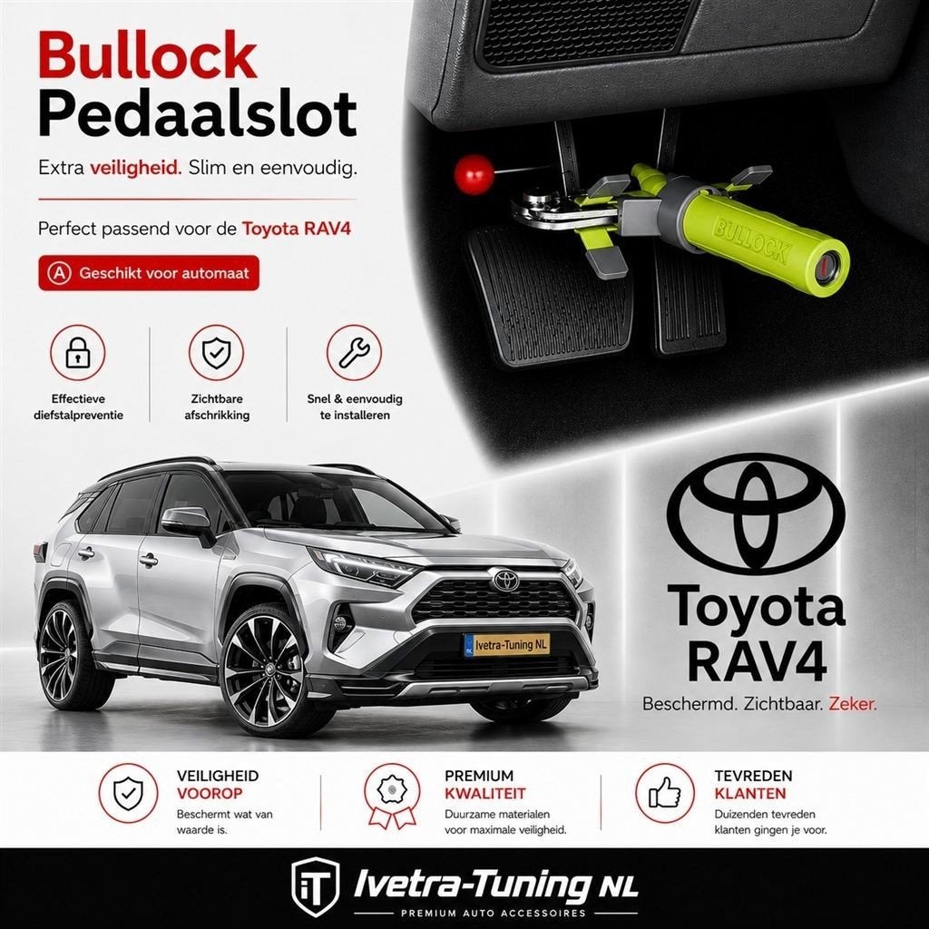 Pedaalslot Toyota RAV4 Automaat | Beveiliging Toyota RAV4, Ophalen of Verzenden, Info@ivetra-tuning.nl | www.ivetra-tuning.nl