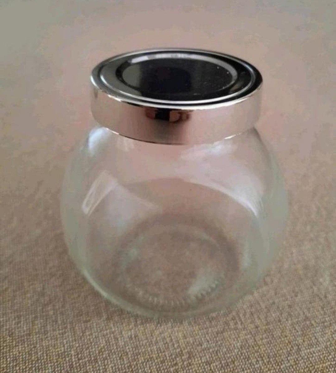 Glazen potje met schroefdeksel, Voorraadpot, Ophalen of Verzenden, Zo goed als nieuw, Glas