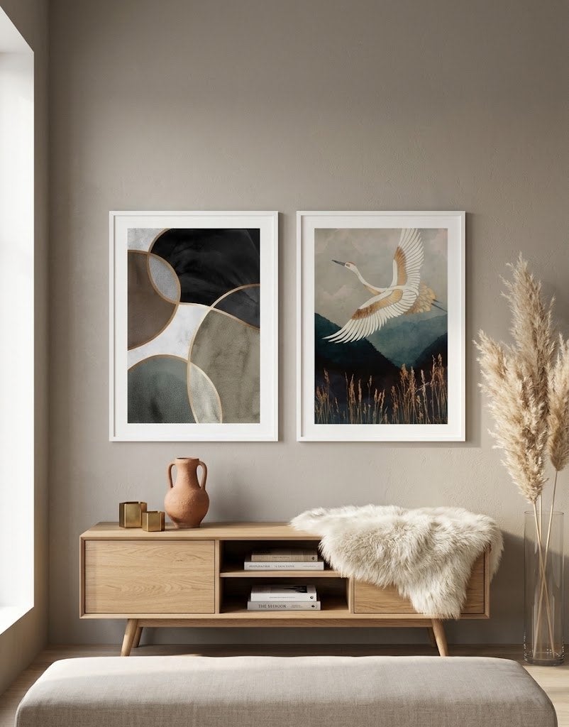 Twee Desenio posters 50x70 cm, nieuw in lijst, Ophalen, 50 – 75, Nieuw, Foto of Poster