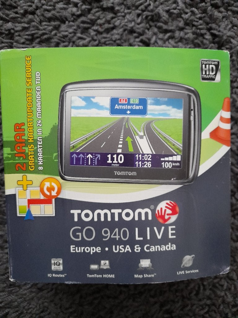 TomTom GO 940 LIVE Europe US & Canada Navigationssystem OVP, Ophalen, Zo goed als nieuw