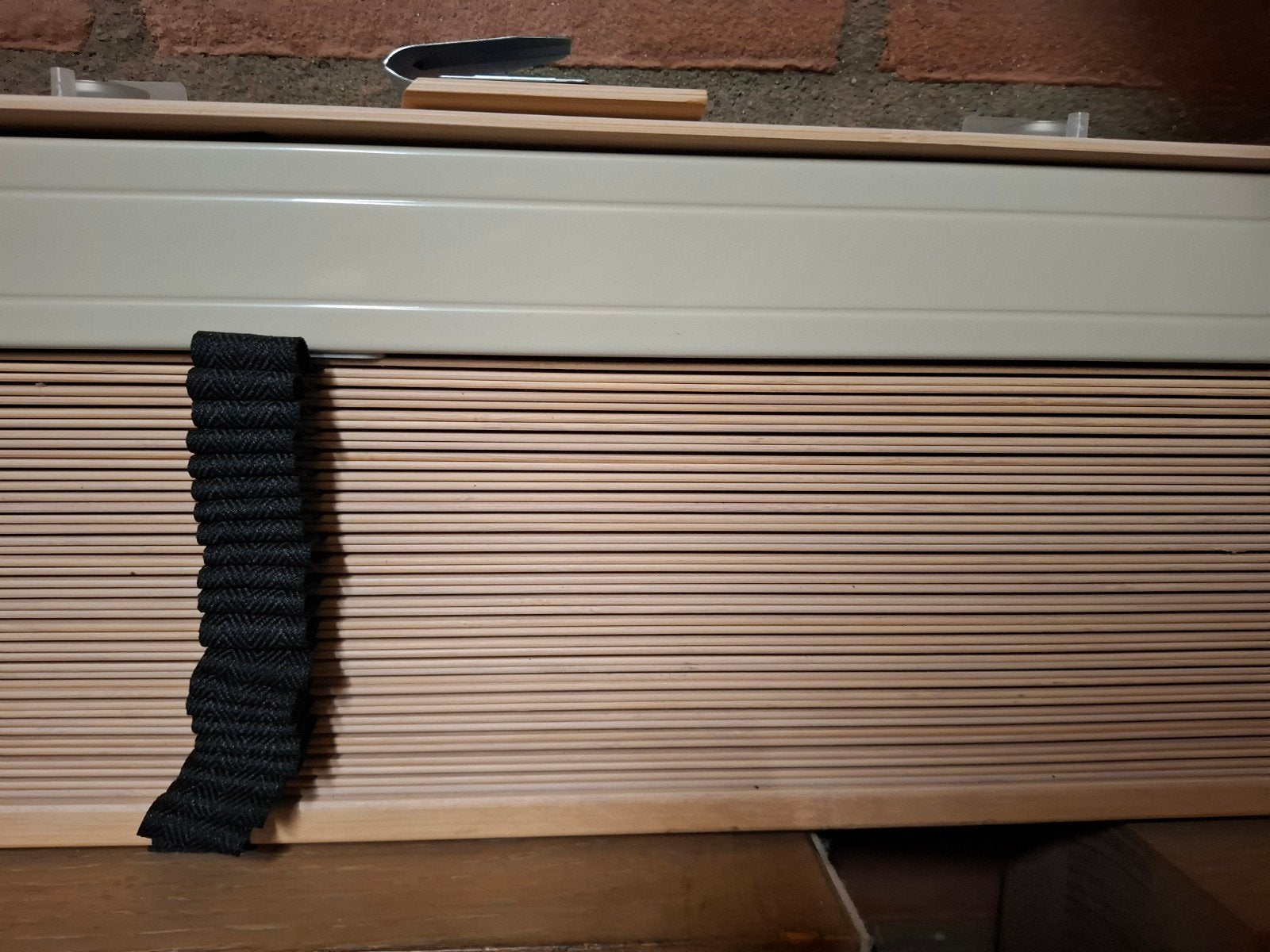 2 luxe, houten jaloeziën van de Kwantum, Ophalen, Jaloezie, Kwantum, Bruin