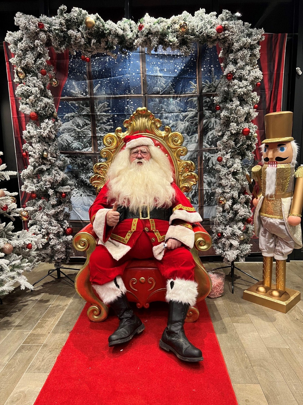 Kerstman op bezoek