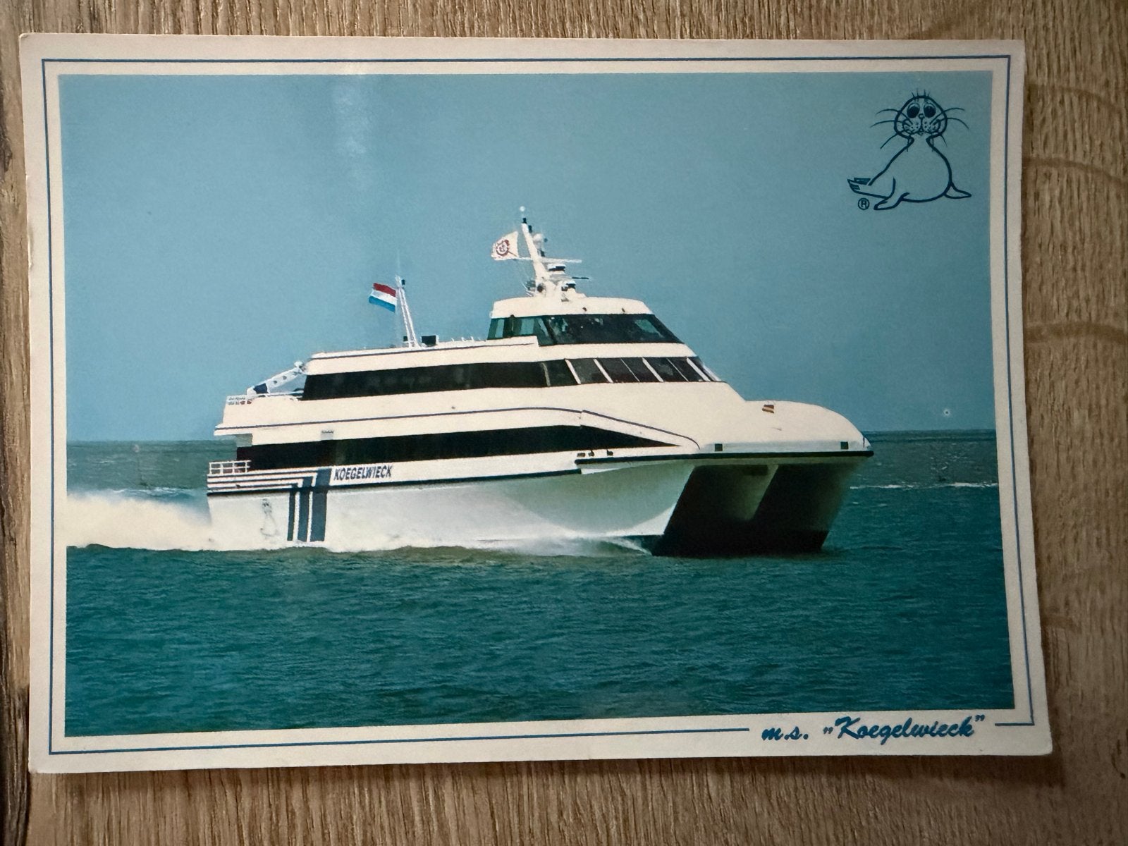 Ansichtkaart m.s. Koegelwieck - Veerboot, Ophalen of Verzenden, 1980 tot heden, Ongelopen, Voertuig