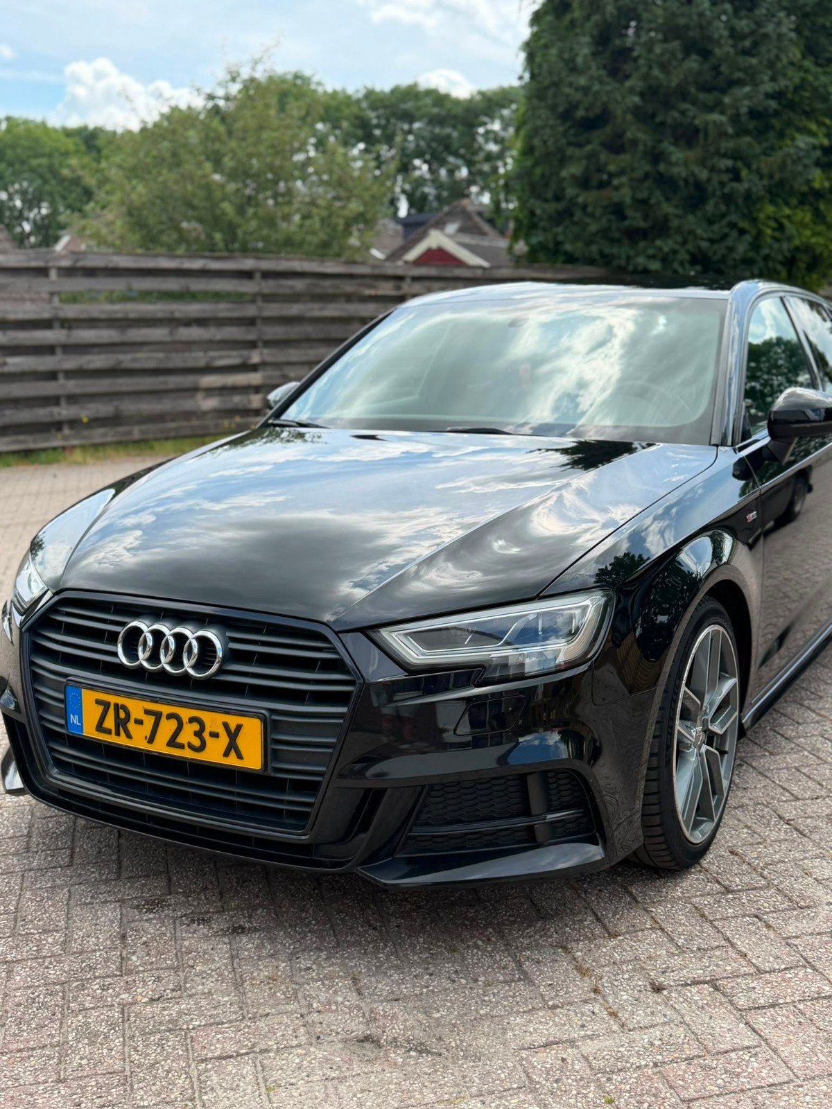 audi a3 sportback 1.5 tfsi zwart, Auto's, 1800 kg, Bedrijf, Geïmporteerd, 3 stoelen
