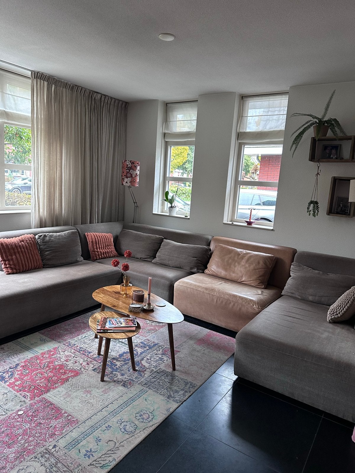 Hoekbank met chaise longue, Ophalen, Gebruikt, Hoekbank, 300 cm of meer