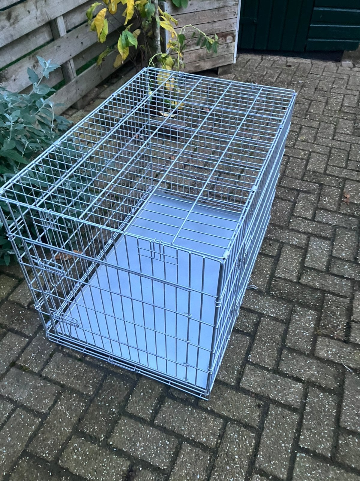 hondenbench groot met 2 deuren,90cm lang,60cm breed,65cm ho., Ophalen, Gebruikt