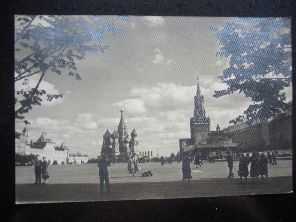 RUSLAND = MOSCOW RED SQUARE, Verzamelen, Ophalen of Verzenden, 1940 tot 1960, Gelopen, Buiten Europa