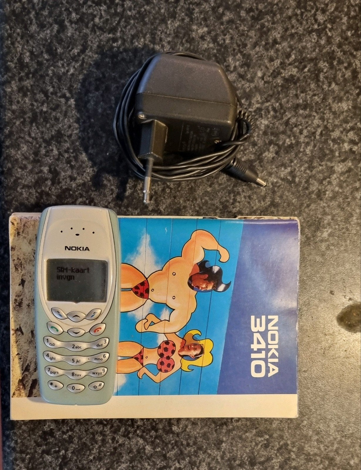 Nokia 3410 met oplader en handleiding, Gebruikt, Overige kleuren, Geen camera, Fysiek toetsenbord
