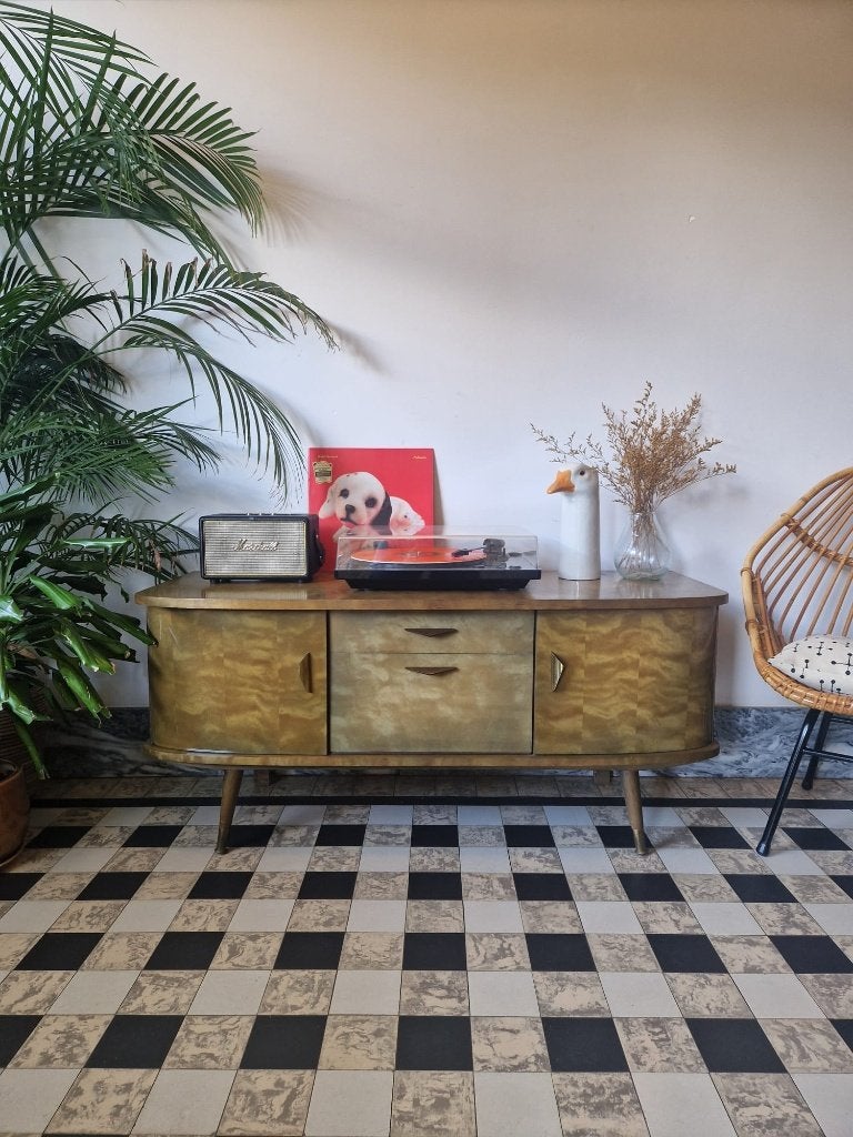 Vintage sixties dressoir | tv-platenspeler meubel | kast, Huis en Inrichting, Ophalen, Gebruikt