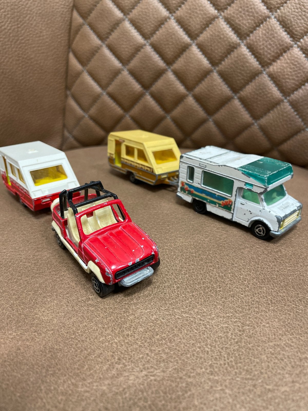 Majorette speelgoedauto's en caravans - Vintage set, Gebruikt, Ophalen of Verzenden, @, /