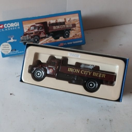 Corgi Diamond Truck T620 Dropside Iron City Beer, Ophalen of Verzenden, Zo goed als nieuw, Bus of Vrachtwagen, Corgi