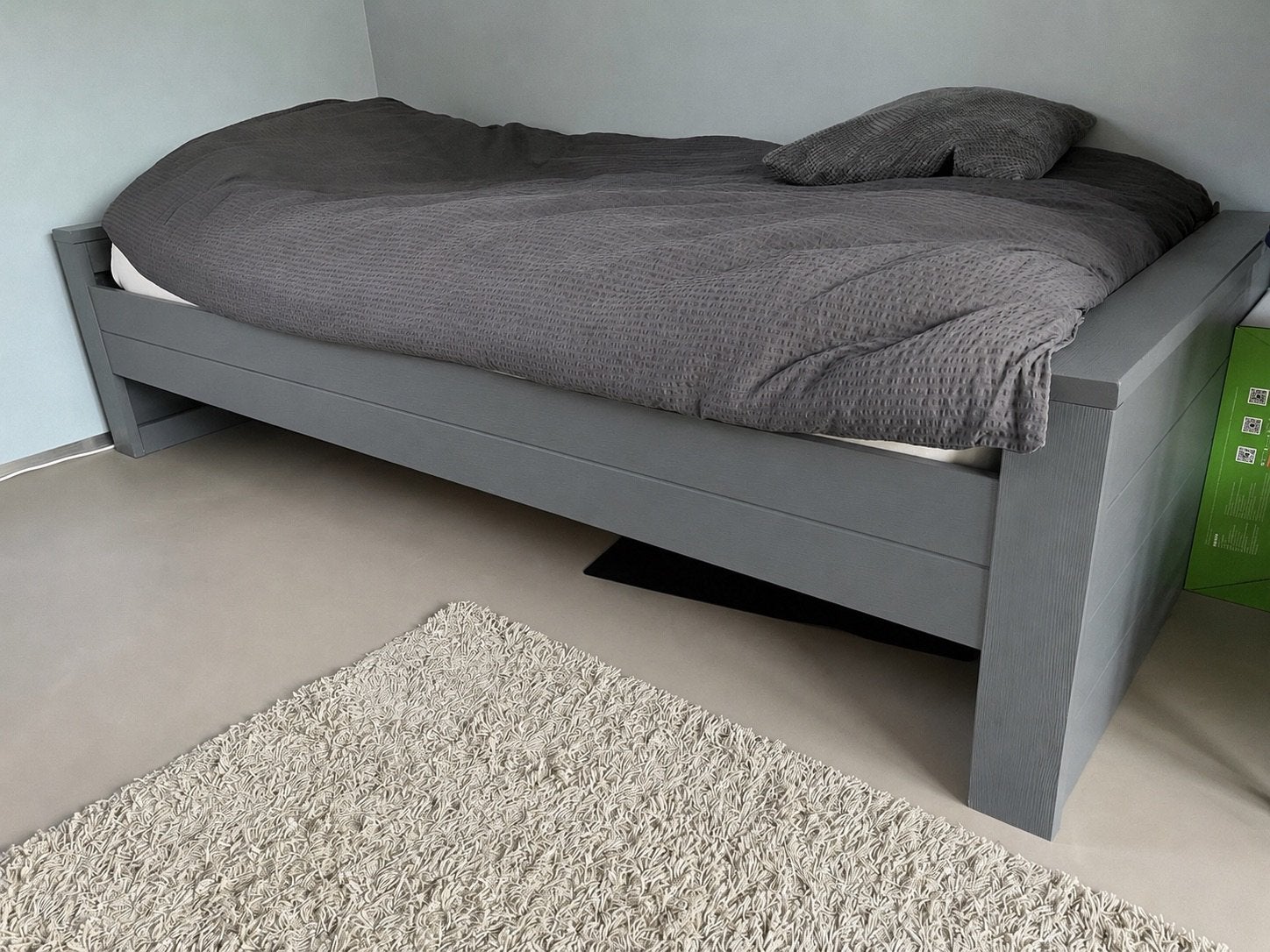 Woood bed, Ophalen, Gebruikt, 90 cm, Eenpersoons