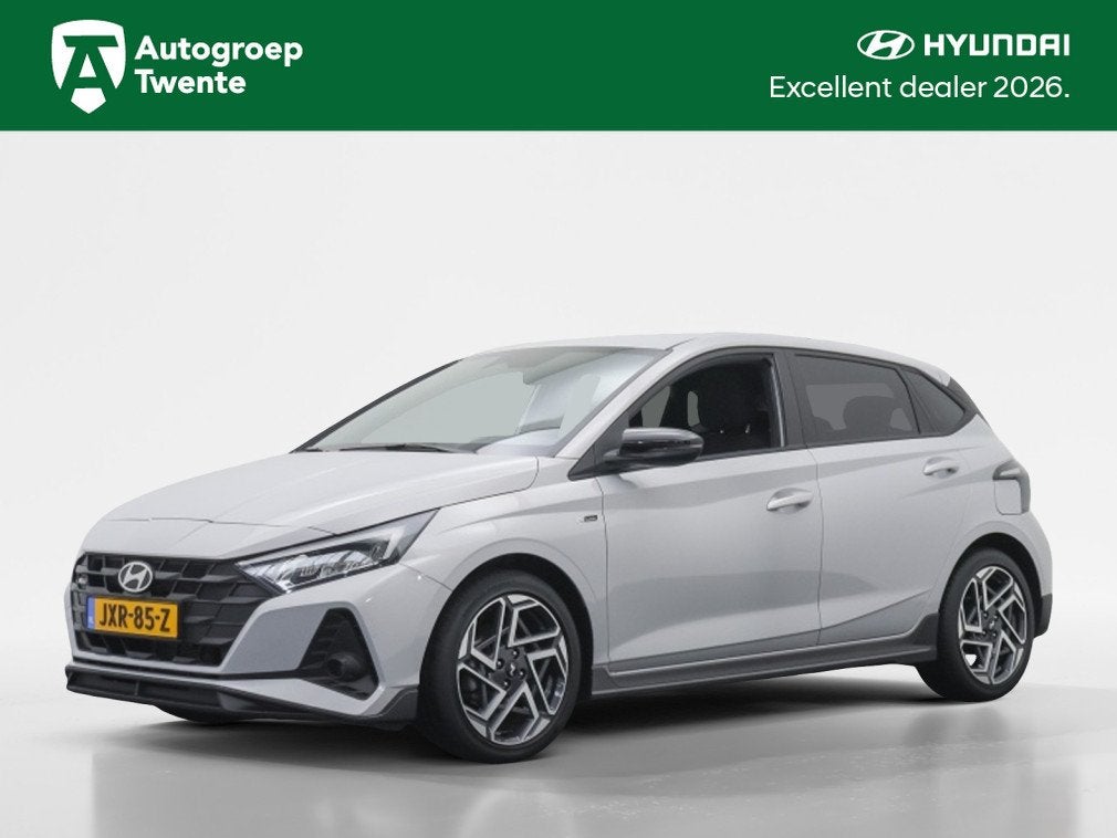 Hyundai i20 1.2 N Line | Private lease 429 pm (bj 2025), Gebruikt, Zwart, 4 cilinders, 1198 cc