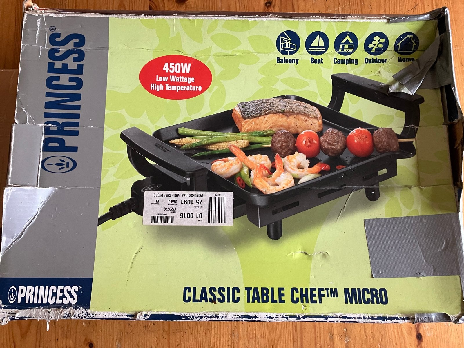 Princess Classic Table Chef Micro Grillplaat 450W, Ophalen, Zo goed als nieuw
