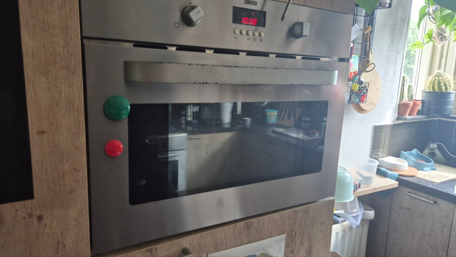 Zanussi Inbouw Combimagnetron ZMF31X - Grill & Hete Lucht, Combimagnetron, Gebruikt, Ophalen of Verzenden, Inbouw