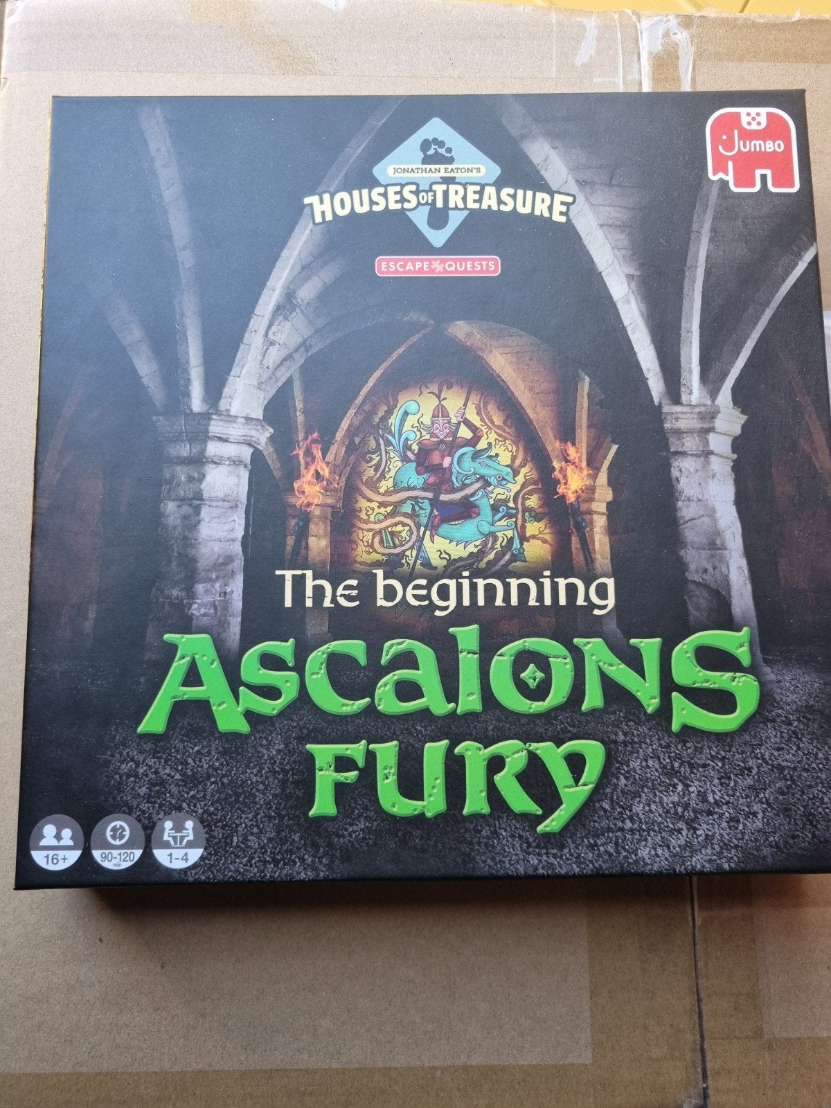Houses of Treasure: Ascalons Fury (Escape Quest) - ZGAN, Drie of vier spelers, Ophalen of Verzenden, Zo goed als nieuw, Jumbo