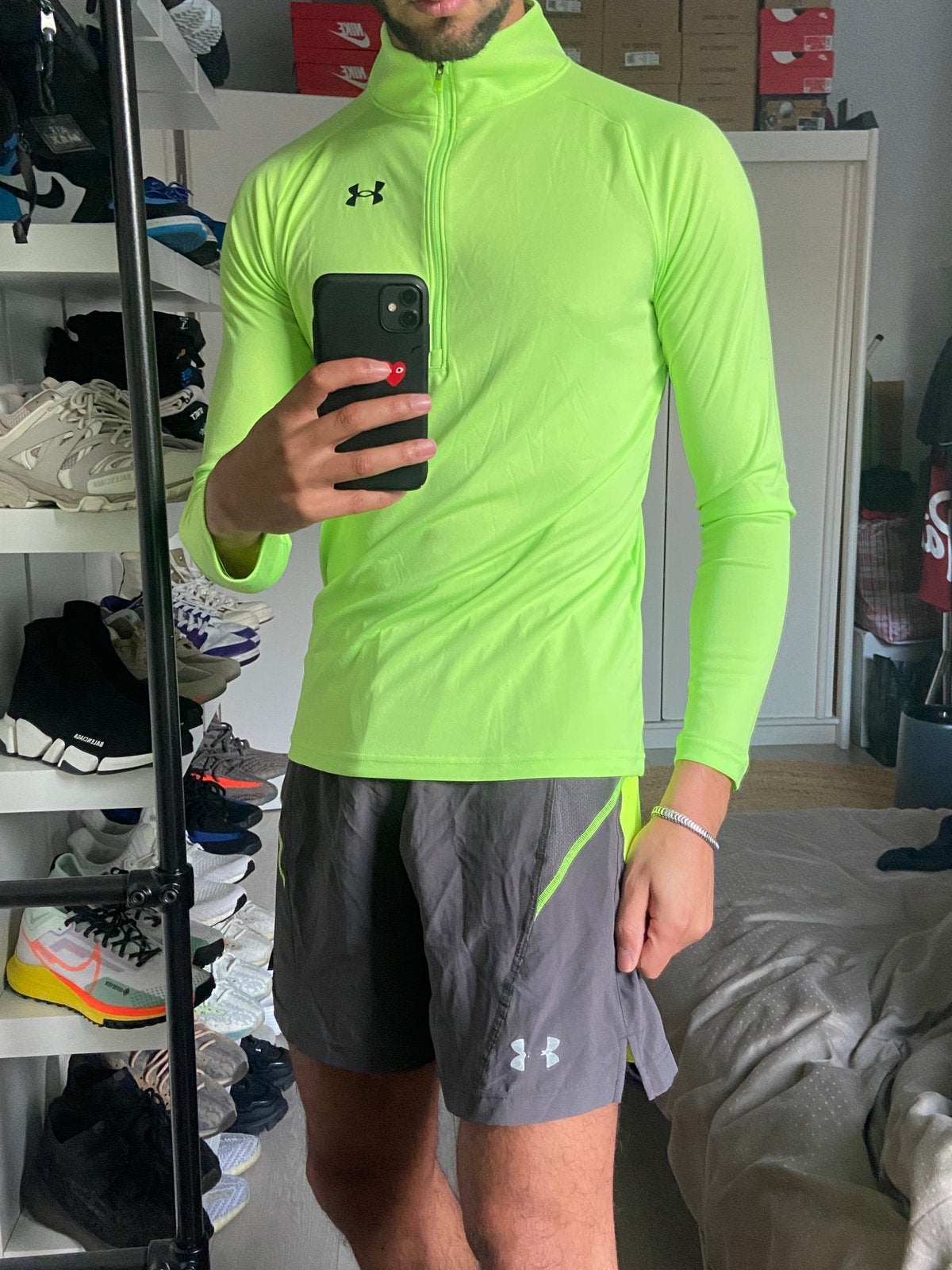 Under Armour HeatGear training shorts set, Fitness, Zwart, Under Armour, Ophalen of Verzenden