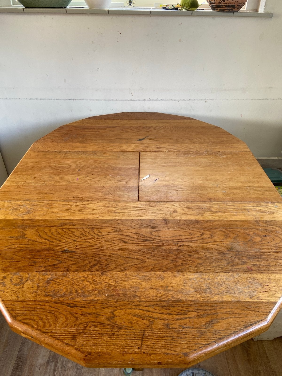 Uitklapbare eettafel - Gebruikt, Ophalen, Gebruikt, 100 tot 150 cm, Eikenhout