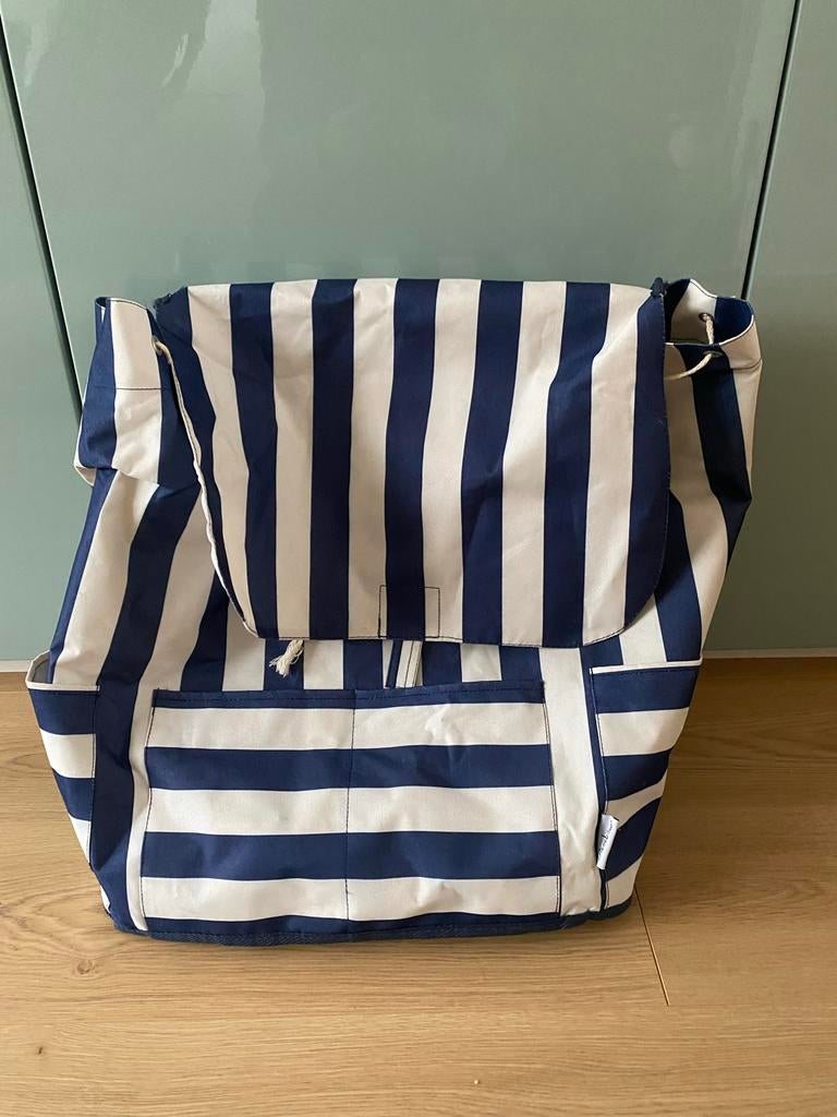 Opvouwbare gestreepte opbergtas/box, Kinderen en Baby's, Boxen, Ophalen, Gebruikt, Vierkant
