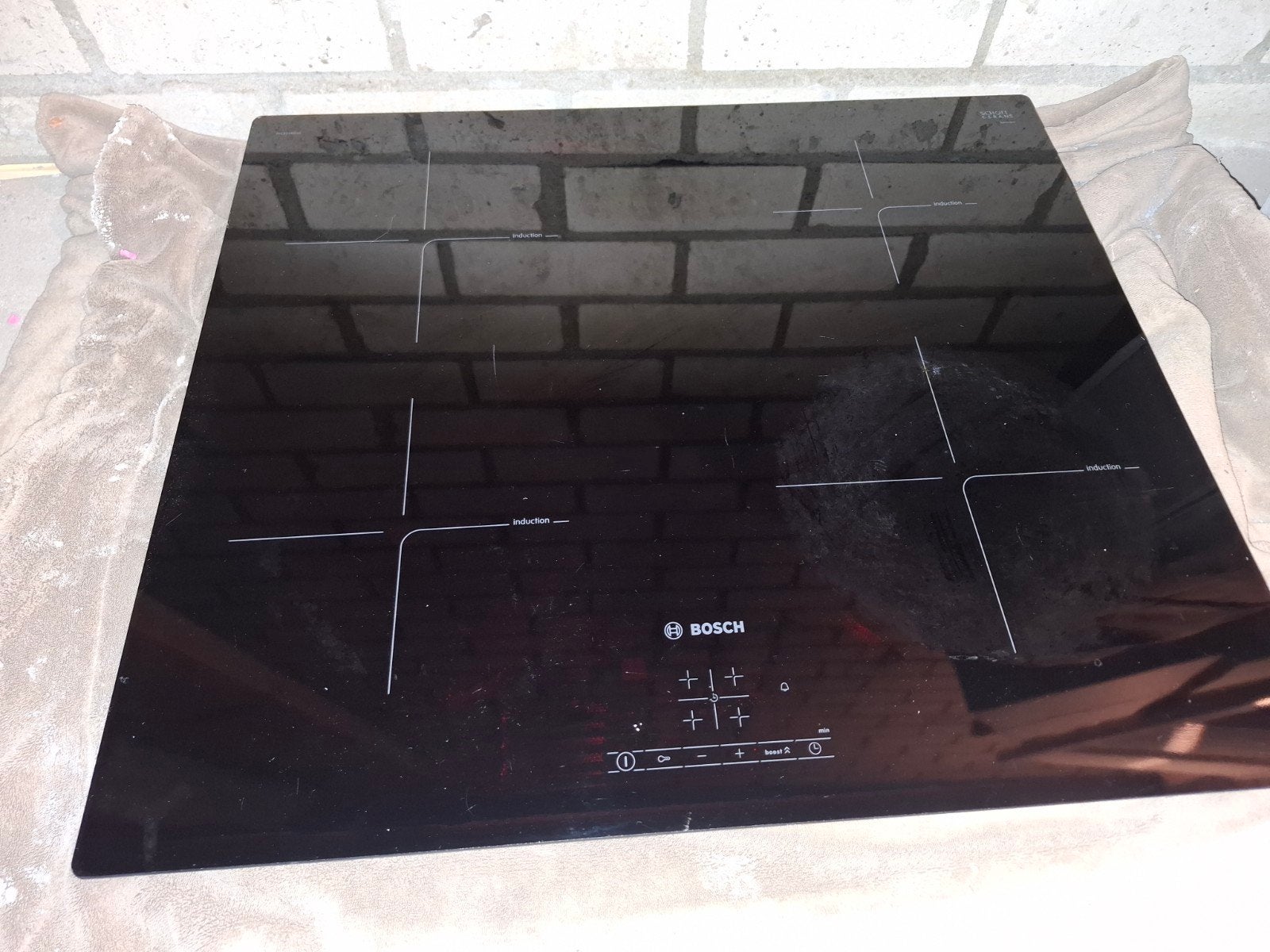 Bosch Inductiekookplaat, Ophalen, Gebruikt, 4 kookzones, Inbouw