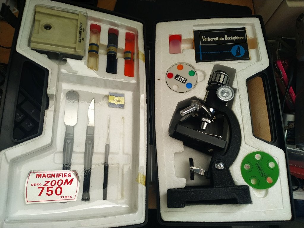 Vintage Microscope, Ophalen of Verzenden, Gebruikt, Minder dan 400x, Biologische microscoop