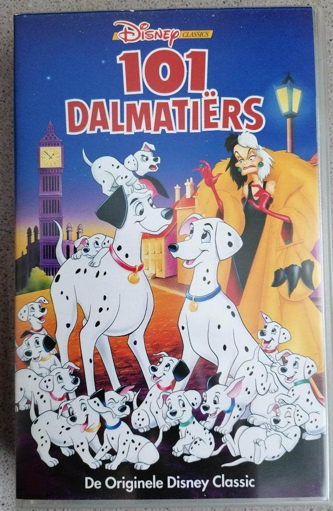 Videoband (VHS) 101 Dalmatiërs, Alle leeftijden, Ophalen of Verzenden, Nieuw in verpakking, Tekenfilm