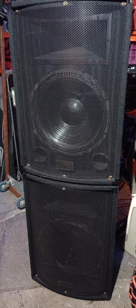 Set PA speakers 15 inch sub en driver, speakon / jack input, Audio, Tv en Foto, Luidsprekers, Ophalen, 120 watt of meer, Overige typen