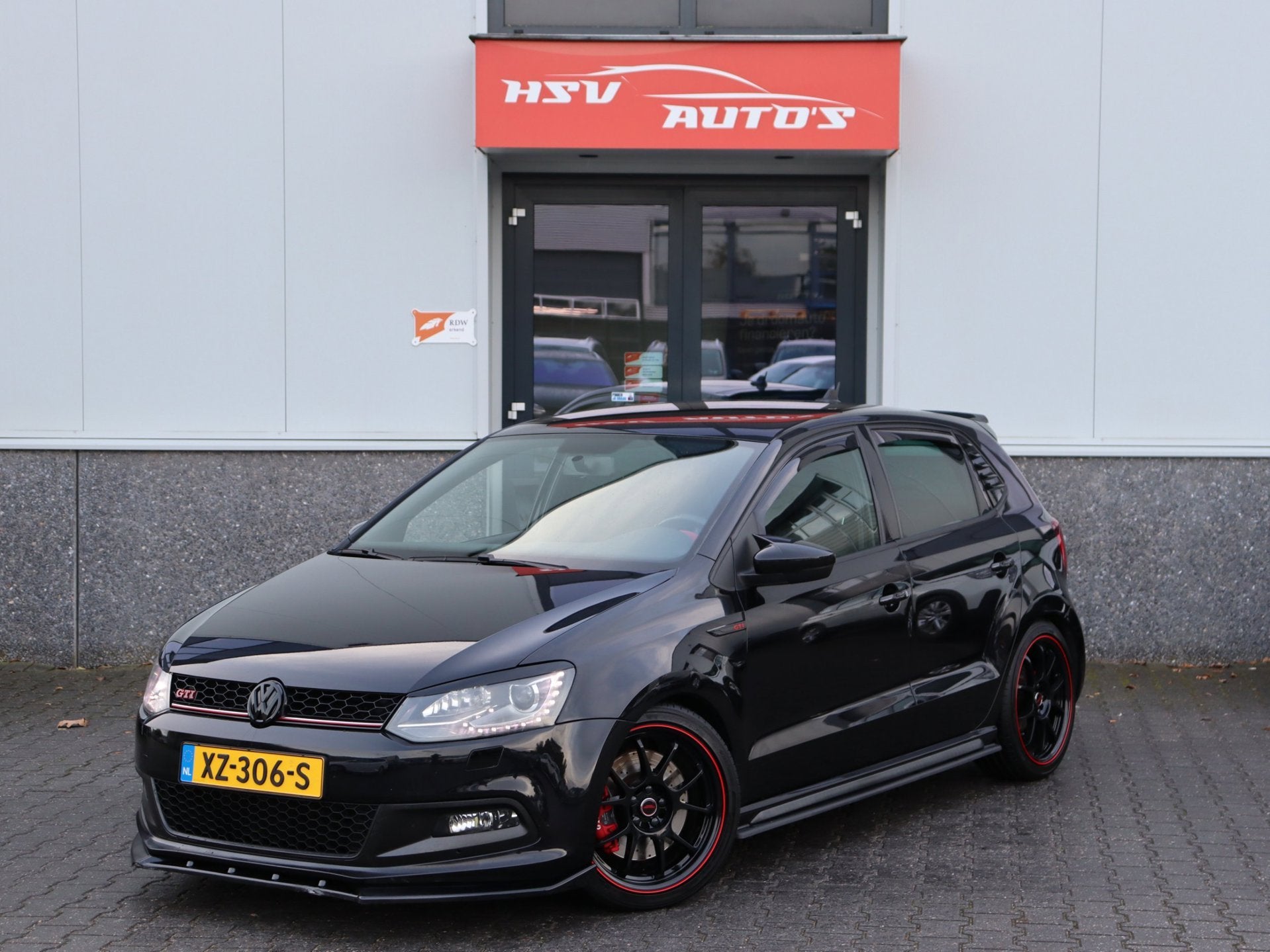 Volkswagen Polo 1.4 TSI GTI 180 pk navigatie LM airco, Auto's, Euro 5, 4 cilinders, Verwarmde buitenspiegels, Zwart