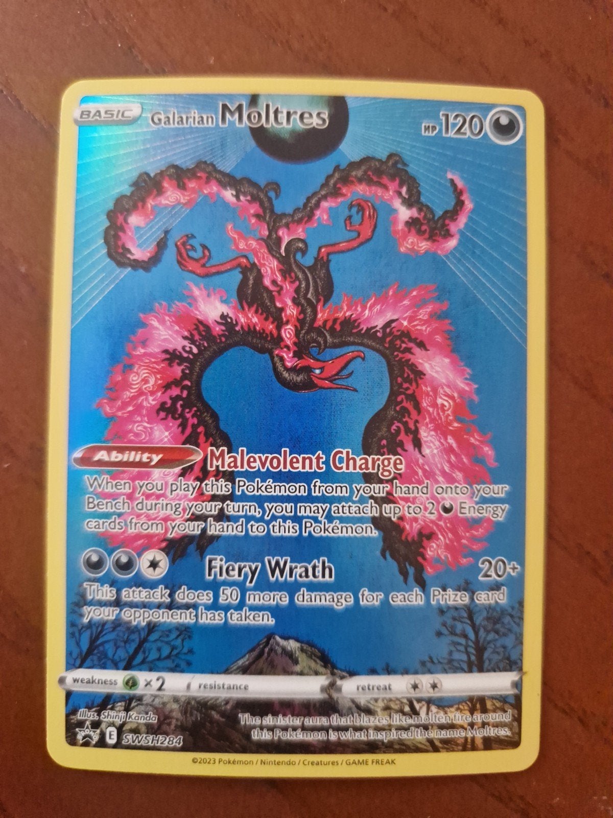 Galarian Moltres SWSH284 Promo Pokémon Kaart, Hobby en Vrije tijd, Verzamelkaartspellen | Pokémon, Ophalen of Verzenden, Zo goed als nieuw