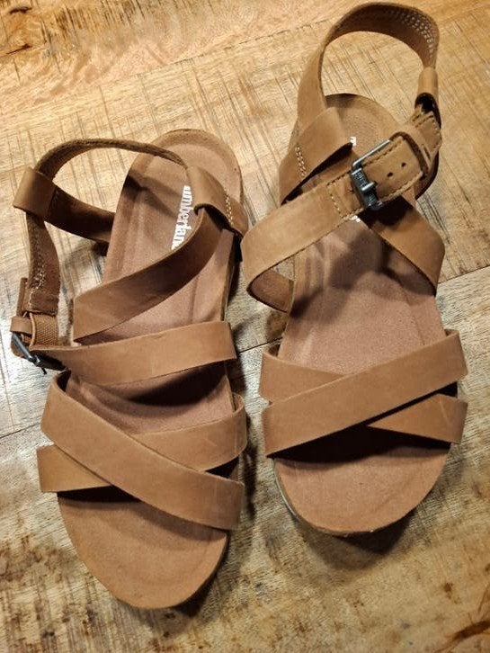 Timberland Sandalen Maat 37/38, Bruin, Timberland, Gedragen, Sandalen of Muiltjes
