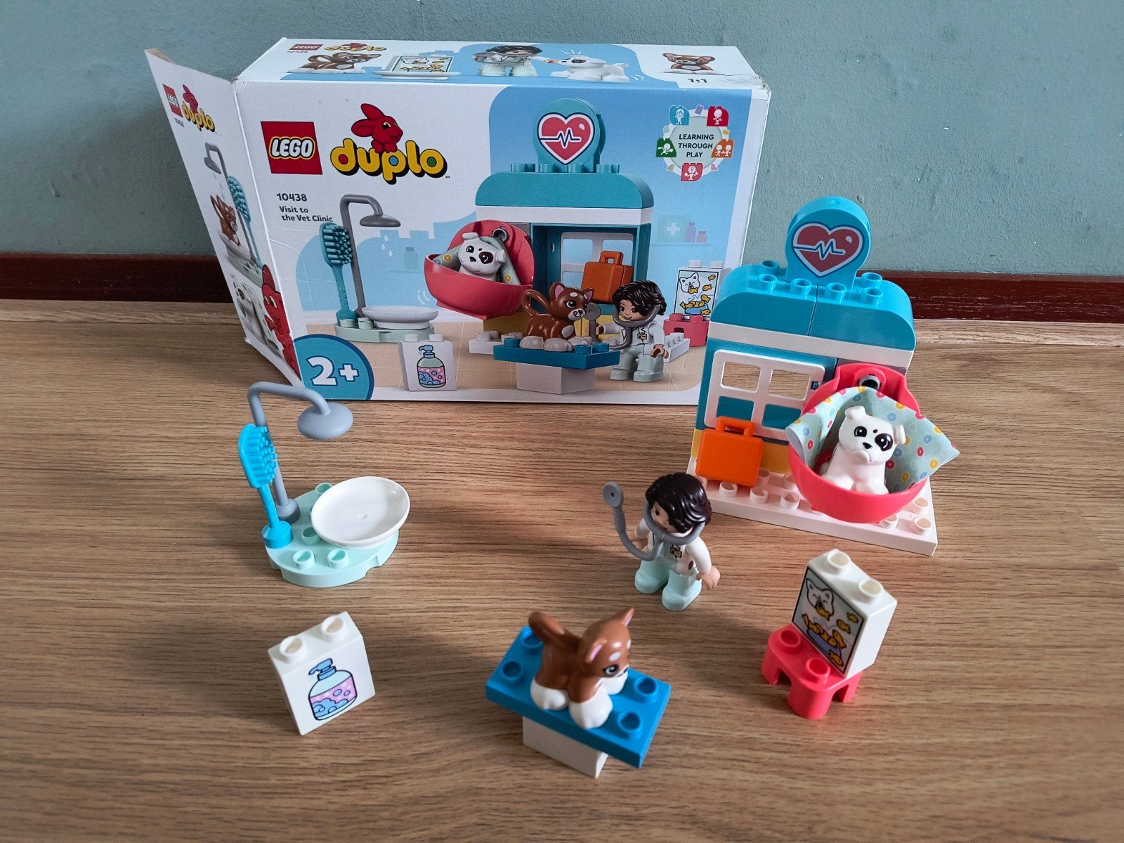 Lego Duplo Dierenkliniek 10438 - Zo goed als nieuw, Inclusief instructies, Ophalen of Verzenden, Zo goed als nieuw, Duplo