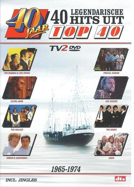 40 jaar Top 40 - 40 legendarische hits 1965 - 1974 - 2 DVD's, Alle leeftijden, Ophalen of Verzenden, Zo goed als nieuw, Muziekvideo's