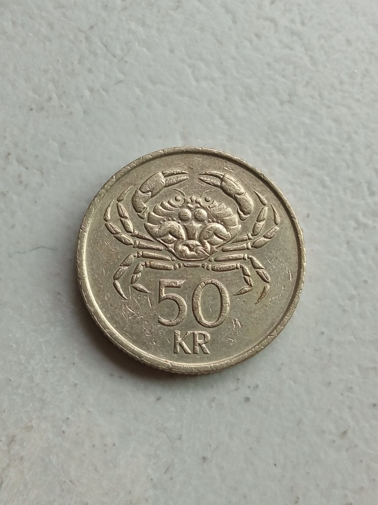 IJsland 50 kronen 1987., Ophalen of Verzenden, Overige landen, Losse munt