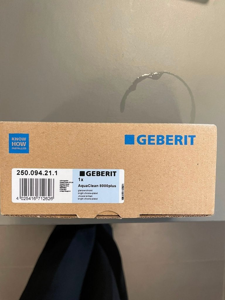 Geberit AquaClean 8000plus bedieningsplaat chroom, Ophalen, Nieuw, Chroom, Toilet