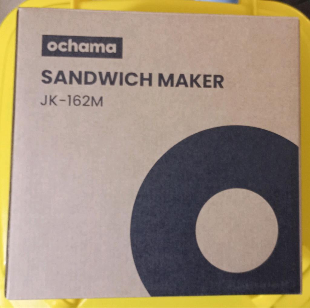 Ochama Sandwich Maker JK-162M - Tosti apparaat, Witgoed en Apparatuur, Ophalen of Verzenden, Nieuw